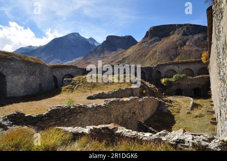 Fort von La Variselle in Haute Maurienne Savoie Stockfoto