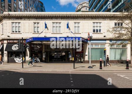 Aldgate U-Bahn-Station, Aldgate High Street, London, Großbritannien. 7. April 2023 Stockfoto