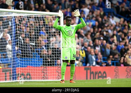 London, Großbritannien. 13. Mai 2023. Edouard Mendy von Chelsea während des Spiels der Chelsea gegen Nottingham Forest Premier League auf der Stamford Bridge London. Gutschrift: MARTIN DALTON/Alamy Live News Stockfoto