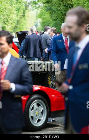 Modena, Italien. 13. Mai 2023. Modena, Modena, Italien, 13. Mai 2023, Cavallino Classic Modena 2023, die dritte Ausgabe des alljährlichen Concorso d'Eleganza, der das Prancing Horse im Casa Maria Luigia während Cavallino Classic Ferrari - Historical Motors Credit: Live Media Publishing Group/Alamy Live News feiert Stockfoto