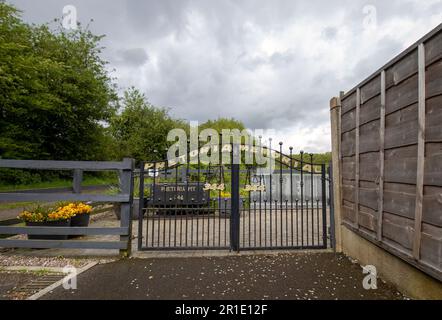 Das Pretoria Memorial erinnert an 344 Männer und Jungen, die am 21. Dezember 1910 in der Hulton Colliery bei Atherton, Lancashire, Großbritannien, starben Stockfoto