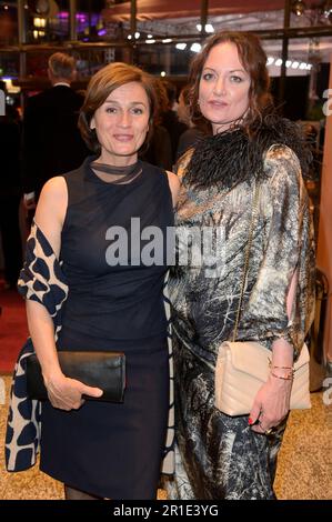 Sandra Maischberger und Natalia Wörner bei der 73. Verleihung des Deutschen Filmpreises 2023 im Theater am Potsdamer Platz. Berlin, 12.05.2023 Stockfoto