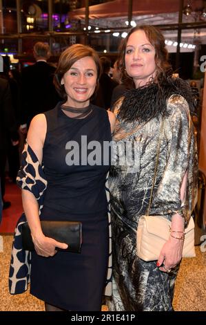 Sandra Maischberger und Natalia Wörner bei der 73. Verleihung des Deutschen Filmpreises 2023 im Theater am Potsdamer Platz. Berlin, 12.05.2023 Stockfoto