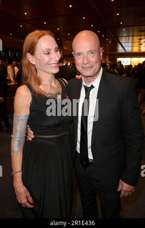 Andrea Sawatzki mit Ehemann Christian Berkel bei der 73. Verleihung des Deutschen Filmpreises 2023 im Theater am Potsdamer Platz. Berlin, 12.05.2023 Stockfoto