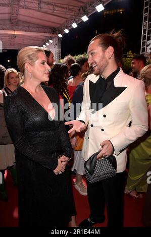 Anika Decker und Riccardo Simonetti bei der 73. Verleihung des Deutschen Filmpreises 2023 im Theater am Potsdamer Platz. Berlin, 12.05.2023 Stockfoto
