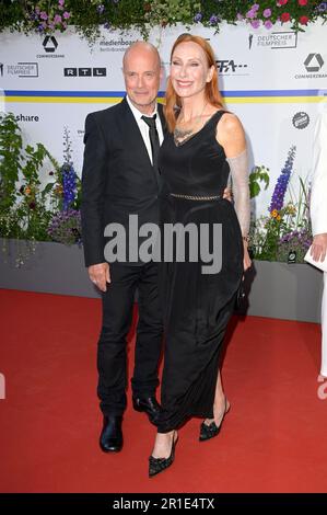 Berlin, Deutschland. 12. Mai 2023. Christian Berkel und Andrea Sawatzki bei der 73. Verleihung des Deutschen Filmpreises 2023 im Theater am Potsdamer Platz. Berlin, 12.05.2023 Kredit: Geisler-Fotopress GmbH/Alamy Live News Stockfoto