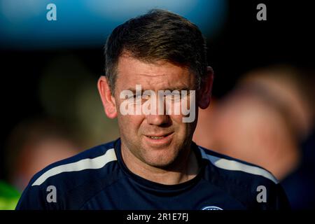 Salford, Großbritannien. 13. Mai 2023. Stockport County Manager Dave Challinor während des Sky Bet League 2 Play-Off-Spiels Salford City gegen Stockport County in Moor Lane, Salford, Großbritannien, 13. Mai 2023 (Foto von Ben Roberts/News Images) in Salford, Großbritannien, am 5./13. Mai 2023. (Foto: Ben Roberts/News Images/Sipa USA) Guthaben: SIPA USA/Alamy Live News Stockfoto