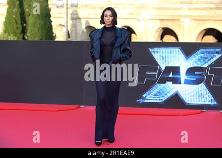 Daniela Melchior bei der Premiere des Kinofilms 'Fast X' am Kolosseum. Rom, 12.05.2023 Stockfoto