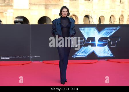 Daniela Melchior bei der Premiere des Kinofilms 'Fast X' am Kolosseum. Rom, 12.05.2023 Stockfoto