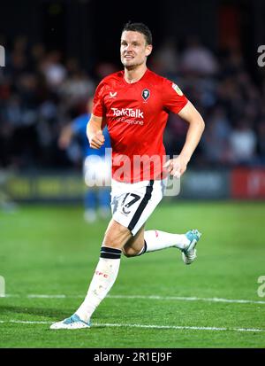 Matt Smith von Salford City in Aktion beim Halbfinalspiel der Sky Bet League im Peninsula Stadium, Salford. Foto: Samstag, 13. Mai 2023. Stockfoto