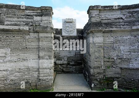 Das Castillo de San Marcos (Spanisch für 'St. Mark's Castle') ist das älteste Mauerwerk auf dem amerikanischen Festland und befindet sich im Westen Stockfoto