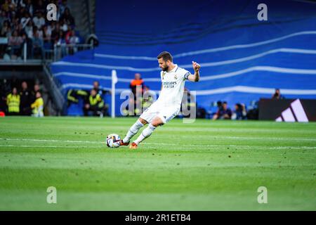 Madrid, Spanien. 13. Mai 2023. Nacho (José Ignacio Fernández Iglesias) von Real Madrid in Aktion während des Spiels La Liga zwischen Real Madrid und Getafe. Endergebnis: Real Madrid 1-0 Getafe Credit: SOPA Images Limited/Alamy Live News Stockfoto