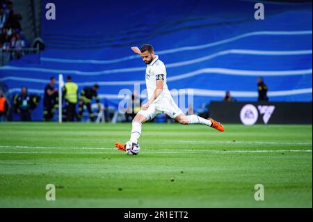 Madrid, Spanien. 13. Mai 2023. Nacho (José Ignacio Fernández Iglesias) von Real Madrid in Aktion während des Spiels La Liga zwischen Real Madrid und Getafe. Endergebnis: Real Madrid 1 gegen 0 Getafe (Foto: Alberto Gardin/SOPA Images/Sipa USA). Gutschrift: SIPA USA/Alamy Live News Stockfoto