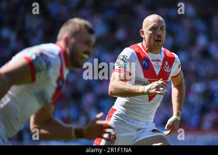 St. Helens, England - 13. Mai 2023 - James Roby von St. Helens. Rugby League Betfred Super League Runde 12, St. Helens gegen Salford Red Devils im Totally Wicked Stadium, St. Helens, Großbritannien Stockfoto