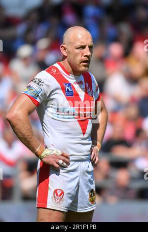 St. Helens, England - 13. Mai 2023 - James Roby von St. Helens. Rugby League Betfred Super League Runde 12, St. Helens gegen Salford Red Devils im Totally Wicked Stadium, St. Helens, Großbritannien Stockfoto