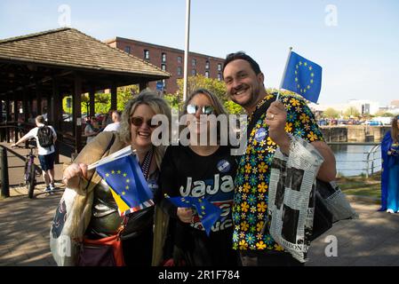 Liverpool - 13. Mai 2023 - das Finale des Eurovision Song Contest 2023. Arena für die Vorschau auf das Finale des Eurovision Song Contest 2023. Die F Stockfoto