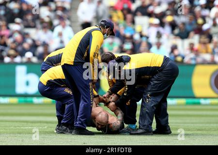 Melbourne, Australien, 26. Dezember 2021. MELBOURNE, AUSTRALIEN - 26. DEZEMBER: Anti-Regierungs-Protestspieler auf dem Melbourne Cricket Ground am 26. Dezember 2021 in Melbourne, Australien, während des Boxing Day Test Match in der Ashes-Serie zwischen Australien und England. (Foto: Dave Hewison/Speed Media) Kredit: Dave Hewison/Speed Media/Alamy Live News/Alamy Live News Stockfoto