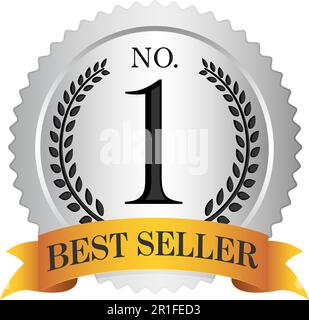 Nr. 1 Medaille Symbol Illustration | Bestseller Stock Vektor