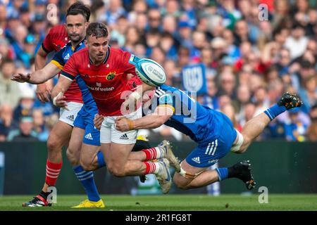 Dublin, Irland. 14. Mai 2023. Shane Daly von Munster während des Halbfinalspiels der United Rugby Championship zwischen Leinster Rugby und Munster Rugby im Aviva Stadium in Dublin, Irland am 13. Mai 2023 (Foto: Andrew SURMA/Credit: SIPA USA/Alamy Live News Stockfoto