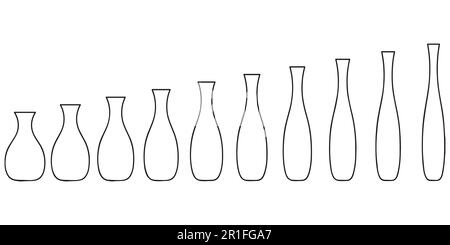 Die Herstellungsstufen der Töpferwaren vom Topf bis zur Vase Stock Vektor