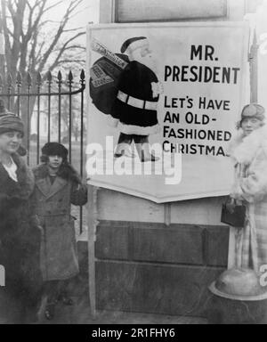 Archivfoto: Demonstranten, die politische Amnestie vor dem Weißen Haus beantragen. 1922 Stockfoto
