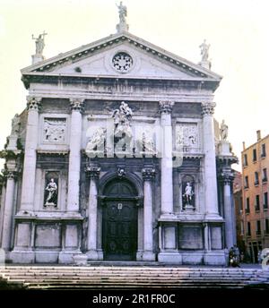 Chiesa di San Stae (Eustachio) oder Kirche San Stae in Venedig Italien ca. 1970 Stockfoto