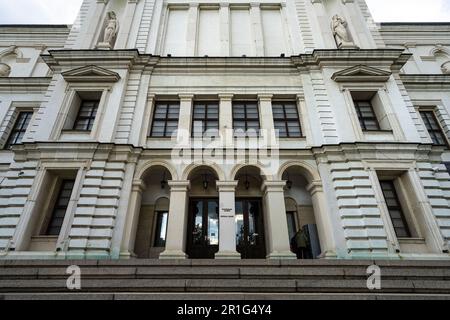 Sofia, Bulgarien. Mai 2023. Außenansicht der Kvadrat 500 National Gallery im Stadtzentrum Stockfoto