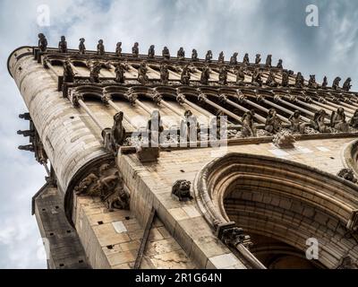 Mittelalterliche Stadt Dijon, Hauptstadt von Burgund. Gemütliches, süßes Zentrum der Altstadt. Frankreich Stockfoto