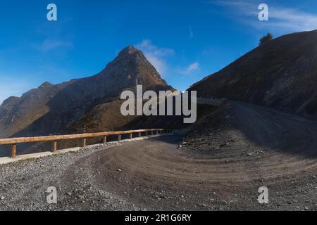 Alta via del Sale, Route du Marguareis, Ligurian Border Ridge Road, Italien, Frankreich Stockfoto