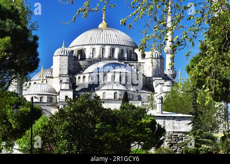 Sultan-Ahmed-Moschee oder blaue Moschee in Istanbul, Türkei Stockfoto