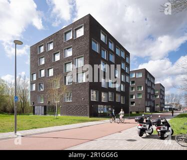 Delft, Niederlande - DUWO Student Housing by Mecannoo, TU Delft Campus Stockfoto