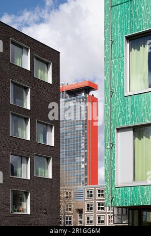 Delft, Niederlande - DUWO Student Housing by Mecannoo, TU Delft Campus Stockfoto