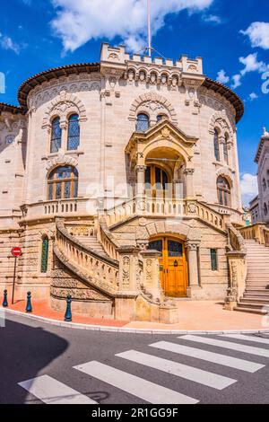 Justizpalast in Monaco an der französischen Riviera Stockfoto