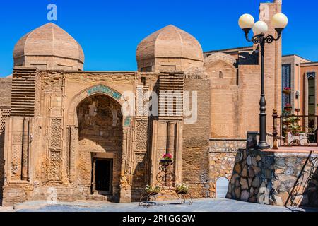 Architektur des historischen Zentrums von Bukhara, Usbekistan Stockfoto