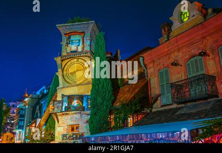 TIFLIS, GEORGIA - 24. Okt 2018: Rezo Gabriadze Marionette Theater of Tiflis, Georgia Stockfoto
