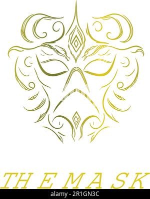Theatre Masks Logo Template ist eine Vektordatei, in der die berühmten Theatermasken der Komödie und Tragödie dargestellt sind. Diese Vorlage eignet sich perfekt für alle Theater-CO Stock Vektor