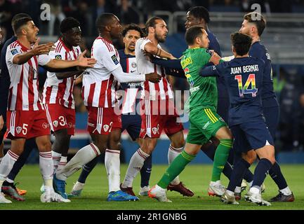 Paris, Frankreich. 14. Mai 2023. Beim Ligue 1 Uber Eats Match zwischen PSG und Ajaccio im Parc des Princes am 13. Mai 2023 in Paris, Frankreich. Foto von Steve McMay/ABACAPRESS.COM Kredit: Abaca Press/Alamy Live News Stockfoto