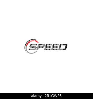 Speed Logo oder Wortmarke Stock Vektor