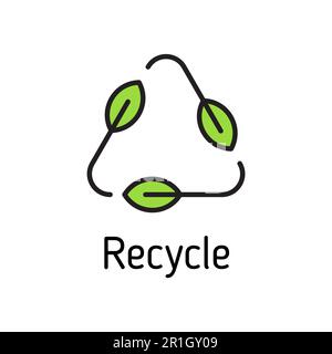 Symbol für mit Zeichen gefüllten Vektor wiederverwenden Stock Vektor