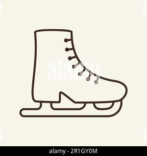 Symbol für die Skates-Linie Stock Vektor