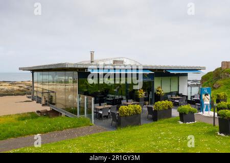 Außenansicht des Restaurants Seafood Ristorante in St Andrews, Fife, Schottland, Großbritannien Stockfoto