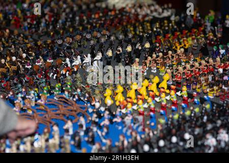 Brentwood Essex, 14. Mai 2023 Brentwood Comic con and Toy Fair im Brentwood Centre, Brentwood Essex Miniature Figuren Kredit: Ian Davidson/Alamy Live News Stockfoto