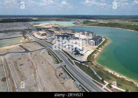 Die Babcock Ranch Florida USA aus der Vogelperspektive. Stockfoto