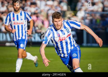 Odense, Dänemark. 12., Mai 2023. Alen Mustafic (24) von GEBH, gesehen während des Superliga-Spiels zwischen Odense Boldklub und Aalborg Boldklub im Nature Energy Park in Odense 3F. (Foto: Gonzales Photo - Kent Rasmussen). Stockfoto