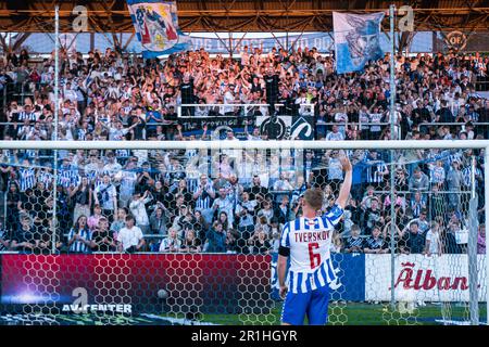 Odense, Dänemark. 12., Mai 2023. Jeppe Tverskov (6) von GEBH nach dem Superliga-Spiel 3F zwischen Odense Boldklub und Aalborg Boldklub im Nature Energy Park in Odense. (Foto: Gonzales Photo - Kent Rasmussen). Stockfoto