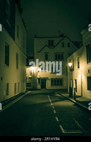 Street at Night, South Kensington, SW7, London Stockfoto