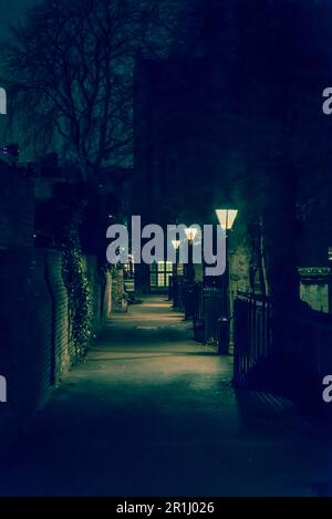 Street at Night, South Kensington, SW7, London Stockfoto