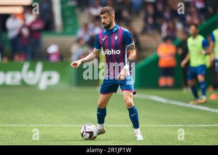 Alvaro Vadillo von SD Eibar in Aktion während des Spiels La Liga Smartbank zwischen Real Racing Club und SD Eibar im El Sardinero Stadium am 14. Mai 2023 in S Stockfoto