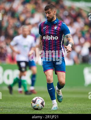 Alvaro Vadillo von SD Eibar in Aktion während des Spiels La Liga Smartbank zwischen Real Racing Club und SD Eibar im El Sardinero Stadium am 14. Mai 2023 in S Stockfoto