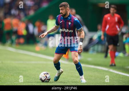 Alvaro Vadillo von SD Eibar in Aktion während des Spiels La Liga Smartbank zwischen Real Racing Club und SD Eibar im El Sardinero Stadium am 14. Mai 2023 in S Stockfoto